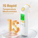 Ear Thermometer, Highly Accurate Ear Thermometer for Kids, Adults and Babies, 30 Memory Recall, 1s Result and 3-Color Fever Alert, with 24 Disposable Probe Covers, Yellow by TinyTreasures Baby Boutique