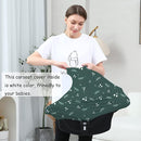 Carseat Covers for Baby Breastfeeding – Multi use Car Seat Canopy Cover, Infant Stroller Canopy Cover for Girls (Green Print) by TinyTreasures Baby Boutique