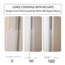 2PCS Child Proofing Door Finger Pinch Protector Clear Door Jam Shield for Child Safety Finger Pinch Guard Hinge Protectors for Kids/Pet by TinyTreasures Baby Boutique