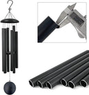 ASTARIN 45 in Memorial Wind Chimes Large with 6 Heavy Tubes, Large Deep Tone Wind Chimes Outdoor for Garden Hanging Décor,Sympathy Gifts. Black by CozyNest Decor
