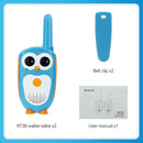 Retevis RT30 Kids Walkie Talkies, Toddler Toys for 4-6 Year Old Boys Girls, Small Owl Toy Walkie Talkie for Kids, Easy to Use, LED Eyes, Christmas Holiday Toy Gifts, Indoor Role Play(Blue,2 Pack) by TinyTreasures Baby Boutique