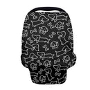 Binienty Dachshund Print Car Seat Cover for Babies Multi Use Nursing Cover for Newborn Boys Girls Soft Breathable Newborn Carrier/Stroller/Shopping Car by TinyTreasures Baby Boutique