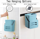 LALASTAR Small Trash Can with Lid, Compost Bin Indoor Kitchen Sealed Under Sink for Kitchen, Food Waste Bin for Countertop, Mountable Garbage Can for Bathroom, RV, 5L/1.3 Gal, Blue by GreenHaven Gardens
