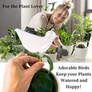 Evelots Plant Self Watering Glass Globes, Bird Shaped Bulbs (4 Pack) Automatic Water Irrigation System for Plants with Funnel, Indoor & Outdoor Use -Extra Long 9.5 Inches by GreenHaven Gardens