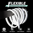 GZBtech Flexible LED Neon Rope Lights 132FT,AC 110-120V Waterproof Strip Light, 120 LEDs/M Cuttable Connectable Neon Lighting for Indoor Outdoor Home Decor/Commercial Building Use-Cold White 40M by CozyNest Decor