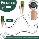 BYDOLL Plant Self-Watering Stakes Automatic Watering Terracotta Spikes for Indoor Outdoor Plants,Houseplant Insert Devices for Vacation use,Bonsai Drip Irrigation System (5 Pack) by GreenHaven Gardens