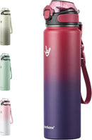Enerbone 32 oz Insulated Water Bottle, Stainless Steel Bottle with Carrying Strap, Double-Wall Vacuum Insulation Design, Leakproof Sports Bottle with Straw, Keep Drinks Cold or Hot for Hours by CozyNest Decor