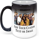 Personalized Coffee Mug, Magic Color Changing Photo Text 15 Oz Ceramic Mug, Customized Picture Name Tea Cup, Custom Fathers Day Mug, Taza Cafe Personalizadas Fotos,Gifts Women Men Mom, Black CC by TinyTreasures Baby Boutique