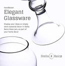 Large Glass Apothecary Jars with Lid, Clear Candy Jar for Candy Buffet, Fancy Decorative Glass Jar for Party, Wedding and Display, Tall Glass Candy Containers (Height: 16.5", Diameter: 6.5") by CozyNest Decor