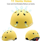 Kids Bike Helmet,Toddler Skateboard Helmets for Ages 2-3-5-8-14 Years Boys Girls，Adjustable Multi-Sport Bicycle Skateboarding Football Roller Skating Scooter Rollerblade Balance Bike Helmet by TinyTreasures Baby Boutique