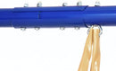 Outsunny Swing Set for Backyard, 5 in 1 Heavy-Duty A-Frame Stand Outdoor Playset for Kids with 29.5" Saucer Swing, Slide, Seesaw, Glider, Swing Seat, Blue by TinyTreasures Baby Boutique