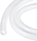 3/8" x 1/2" Braided Clear Plastic PVC Tubing 10ft High Pressure Flexible Reinforced Vinyl Tube, [for Garden Irrigation, Water Hose, Fish Tank, Water Transfer] - 9.5x12.7mm by GreenHaven Gardens