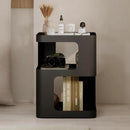 Modern Side Table, Metal Bedside Table Living Room, 3 Tier end Tables with Storage,Nightstand for Small Spaces, Living Room, Bedroom, Sturdy, No Assembly Required by CozyNest Decor