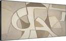 SIGNWIN 24"x46" Extra Large Framed Wall Art Neutral Abstract Geometric in Mid-Century Style, Retro-Inspired Design for Home Living Room Bedroom Decor (Frame Assembly Required) by CozyNest Decor