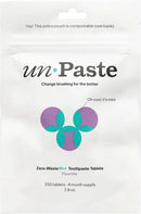 New Formula, Unpaste Toothpaste Tablets, Fluoride Mint, Xylitol Free, Vegan, Plastic Free, Travel-Friendly, Resealable Packet, 250ct, 4 Month Supply by CozyNest Decor