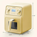 BUYDEEM F51 8-in-1 Air Fryer 4.2QT, Retro Countertop Airfryer Oven with Visible Window, Shake Reminder, One-touch Control with LCD Display, Mellow Yellow by CozyNest Decor