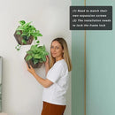 Hexagonal Wooden Wall Planter, Self Watering Living Vertical Planter Indoor, Wooden Frame Planter Wall Decoration Home Office,2pc Walnut by CozyNest Decor