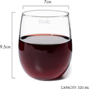 F*CK Wine Glass Single Set, Large 11 oz Glasses (Stemless)
