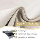 H.VERSAILTEX Ultra Soft Microfiber Thermal Insulated Antique Copper Grommet Blackout Curtains/Window Treatment Draperies 52 by 72 - Inch for Living Room/Bedroom, Set of 2 - Fog by CozyNest Decor