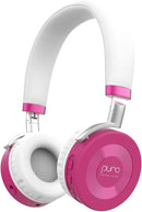 Puro Sound Labs JuniorJam Plus Volume-Limiting Wireless Bluetooth Headphones for Kids, Secure Audio with Adjustable On-Ear Design, 22-Hour Battery, Ideal for Tablets, Smartphones & PCs - Pink by TinyTreasures Baby Boutique