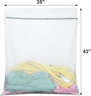 Vivifying Mesh Laundry Bags, 2 Pack XXXL Extra Large Honeycomb Laundry Bags with Zipper for Washing Machine, Coats, Stuffed Toys, Blanket, Sweater, Delicates Clothes by TinyTreasures Baby Boutique