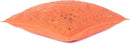 Eyes of India Embroidered Decorative Boho Throw Pillow Cover with Mirrors, Handmade Bohemian Accent Cushion Case for Sofa Couch Bedroom Living Room (Orange, 24" x 24") by CozyNest Decor