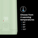 Baby Brezza SuperFast Portable Baby Bottle Warmer – 67% Faster - Travel Breastmilk Warmer and Formula Warmer - Safe, Even Heating - Up to 9oz - No Adapters, Green by TinyTreasures Baby Boutique