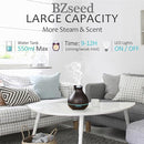 BZseed Aromatherapy Essential Oil Diffuser, 550ml Ultrasonic Fragrant Oil Large Room Humidifier, Diffusers for Home with Timer and Waterless Auto-Off, 7 Color LED Lights,Cool Mist Humidifiers by TinyTreasures Baby Boutique