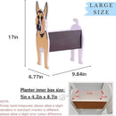 German Shepherd Dog Planter Plant Pots,Cute Garden Dog Flower Planter,Large Dog Planters Birthday Gifts for Women,Office,Indoor/Outdoor Decor（9.84 * 6.77 * 17in） by GreenHaven Gardens