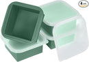 2-Cup Silicone Freezer Trays with Lids – Perfect for Meal Prep, Portion Control, and Easy Freezing-Meal Prep Container Molds for Soup,Leftovers (Green, 4 pack) by TinyTreasures Baby Boutique