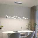 Modern Ceiling Chandelier Light, Acrylic Anti Flicker Pendant Lamp with Remote Control Dimmable 3 Color Mode & Brightness (Warm Cool Neutral Light) for Kitchen Bar by CozyNest Decor