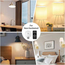 BLUEYE Rechargeable Light Bulbs,2Pack,7W,Remote Control,Soft Warm 2700K-6000K,50W Equivalent,450Lumens,Flicker-Free,E26 Detachable Charging,E12 Available,Battery Operated Emergency Lamp for No Outlet by TinyTreasures Baby Boutique