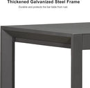 PURPLE LEAF 39.1'' Rectangle Outdoor Patio Counter Height Dining Table, Durable Aluminum Bar Height Pub Table for Counter Bar Stool, Water-Proof Tall Dining Table with Sturdy Legs, Grey by CozyNest Decor