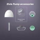 Elvie Pump Breast Shield - 24mm | 2 Pack Nipple Shield Flange for Pumping Breast Milk | Breast Feeding Essentials for Electric Breast Pumps | BPA Free Breast Shells | Breast Pump Bra Compatible by TinyTreasures Baby Boutique