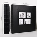 RECUTMS Self Adhesive Photo Album, 60 Pages DIY Scrapbook Photo Album with Sticky Pages Holds 3x5 4x6 5x7 6x8 8x10 Photos Black Inner Page for Wedding Anniversary Graduation Family Travel by TinyTreasures Baby Boutique