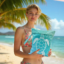 Waterproof Wet Bag for Swimsuit, Travel Beach Wet Dry Bag, Hidden Zipper Reusable Turtle Wet Bags, for Travel Beach Wet Swimsuits Toiletries Diapers Dirty Gym Clothes Laundry Bag by TinyTreasures Baby Boutique