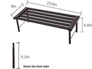 Metal Plant Stand, Rust-proof Aluminum Flower Pot Stand, Plants Display Stands Decoration Racks for Living Room Balconies and Gardens (60 Ebony) by GreenHaven Gardens
