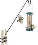 Deck Hook-Deck Railing Plant Hanger Outdoor,Bird Feeder Hanger for Deck Railing W/Non-slip Pads, Fence Shepherds Hooks Bracket for Hanging Hummingbird Feeder,Planter,Flower Baskets-360°Rotating Pole by GreenHaven Gardens