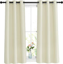 NICETOWN Room Darkening Curtains and Drapes 54 inch Long - Grommet Energy Saving Thermal Insulated Light Blocking Window Treatments for Bedroom (Beige, 1 Pair, W37 x L54) by TinyTreasures Baby Boutique