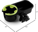 Accmor Stroller Cup Holder with Tray, Universal Cup Holder, Bike Bottle Holder, 361° Rotatable Large Caliber Drinks Holder for Stroller, Bike, Wheelchair, Walker by TinyTreasures Baby Boutique