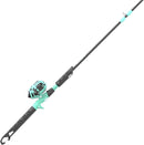 Zebco Rambler Fishing Reel and Rod Combo, Durable Fiberglass Rod with Built-in Carabiner, Patented No-Tangle Reel, Pre-Spooled with 8-Pound Zebco Fishing Line by TinyTreasures Baby Boutique