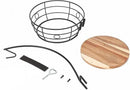 Livabber Countertop Fruit Basket Bowl with Banana Hanger, Modern Standing Fruit Vegetable Bowl Storage, with Banana Tree Holder for Kitchen Dinning Table (Round Wood, Black) by CozyNest Decor