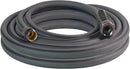 5/8’’ Heavy Duty Garden Hose 25 ft – Outdoor Hybird Water Hose with Solid Fitting - Flexible, Kinkless, Lightweight Garden Hose for Lawn Watering, Car Washing - Burst 500 Psi (Grey,25 ft) by GreenHaven Gardens