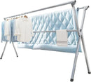 Clothes Drying Rack 63 Inches Folding Indoor Outdoor, Drying Rack Clothing Collapsible, Foldable Portable Laundry Drying Rack, Heavy Duty Laundry Hanger Dryer Rack, with 20 Hooks 12 Clips by CozyNest Decor