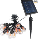 Luwint 27ft Solar String Lights - 12 Bulbs, Waterproof Fairy Hanging Lights for Outdoor Patio, Garden, Yard, and Deck Decoration - Solar Powered LED Lights by GreenHaven Gardens