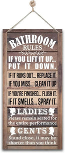 Rustic Bathroom Decor, Western Bathrooms Decors, Funny Bathroom Signs Wall Decor, Country Bathrooms Decors by CozyNest Decor