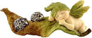 Top Collection Miniature Fairy Garden and Terrarium Statue, Sleeping Fairy Baby with Hedgehogs by GreenHaven Gardens