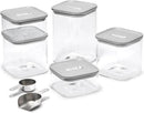 Caraway 14-Piece Glass Airtight Food Storage Containers with Lids – Non-Toxic, BPA-Free Kitchen Storage Containers – Stackable, Space-Saving Airtight Containers for Dry Goods and More - Gray by CozyNest Decor