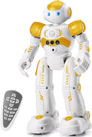 KingsDragon RC Robot Toys for Kids, Gesture & Sensing Programmable Remote Control Smart Robot for Age 3 4 5 6 7 8 Year Old Boys Girls Birthday Gift Present,Yellow by TinyTreasures Baby Boutique