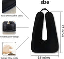 Travel Pillow Car Pillow Kid Car Sleeping The Sleeping Aid for Adults and Kids on Road Trips Sponge Kids Travel Pillow Provides Body and Head Support Black by TinyTreasures Baby Boutique